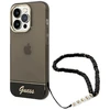 Dėklas Guess GUHCP14LHGCOHK Apple iPhone 14 Pro 6,1″ juodos spalvos hardcase Translucent Pearl Strap