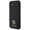 Dėklas GUESS GUHCN61PS4DGPK IPHONE 11 / XR 6.1 "Juodas / Juodas HARDCASE STRASS METAL LOGO