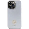 Guess GUHCP15LPS4DGPS Apple iPhone 15 Pro 6.1″ sidabrinis kietas dėklas Strass Metal Logo