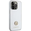 Guess GUHCP15LPS4DGPS Apple iPhone 15 Pro 6.1″ sidabrinis kietas dėklas Strass Metal Logo