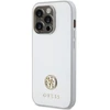 Guess GUHCP15LPS4DGPS Apple iPhone 15 Pro 6.1″ sidabrinis kietas dėklas Strass Metal Logo