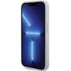 Guess Strass metalinis dėklas su logotipu iPhone 15 Pro - sidabrinis