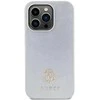 Guess Strass metalinis dėklas su logotipu iPhone 15 Pro - sidabrinis