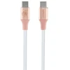 Guess GUCCLALRGDP kabelis USB-C – USB-C1.5m Fast Charging rožinės spalvos Ebossed Logo