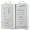 Guess GUCCLALRGDP kabelis USB-C – USB-C1.5m Fast Charging rožinės spalvos Ebossed Logo