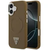 „Guess“ trikampio formos logotipo „MagSafe“ dėklas, skirtas „iPhone 17“ – rudas