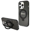 Dėklas GUESS GUHMP13XHRSGSK IPHONE 13 PRO MAX 6.7 "Juodas/Juodas HARDCASE RING STAND SCRIPT GLITTER MAGSAFE