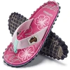 Gumbies moteriškos šlepetės per pirštą ISLANDER FLIP-FLOP BLUSH HIBISCUS