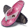 Gumbies moteriškos šlepetės per pirštą ISLANDER FLIP-FLOP BLUSH HIBISCUS