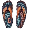Gumbies unisex šlepetės per pirštą ISLANDER FLIP-FLOP TANGERINE BURST
