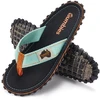 Gumbies unisex šlepetės per pirštą ISLANDER FLIP-FLOP, trispalvės, juodos