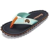 Gumbies unisex šlepetės per pirštą ISLANDER FLIP-FLOP, trispalvės, juodos