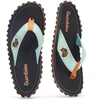 Gumbies unisex šlepetės per pirštą ISLANDER FLIP-FLOP, trispalvės, juodos