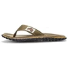 Gumbies vyriškos šlepetės per pirštą ISLANDER FLIP-FLOP PALM LEAF KHAKI