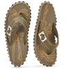 Gumbies vyriškos šlepetės per pirštą ISLANDER FLIP-FLOP PALM LEAF KHAKI