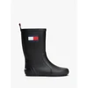 Guminiai batai Tommy Hilfiger Flag Rain Boot, juodi