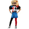 Harley Quinn kostiumas su šortais mergaitėms – DC Comics