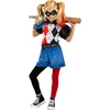 Harley Quinn kostiumas su šortais mergaitėms – DC Comics