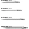 Harrows QUICK POINT aštrūs plieniniai strėlyčių antgaliai - MICRO RIGDE sidabriniai
