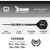 Harrows SUPERGRIP QP Siaurėjantis 90% plieninių antgalių smiginis
