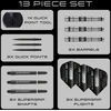 Harrows SUPERGRIP QP Siaurėjantis 90% plieninių antgalių smiginis