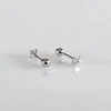 Helix auskarai Clear 3mm