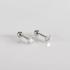 Helix auskarai Clear 3mm