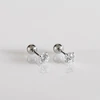Helix auskarai Clear 4mm
