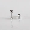 Helix auskarai Clear 4mm