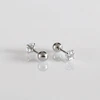 Helix auskarai Clear 4mm