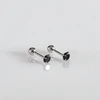 Helix auskarai Juodas 3mm