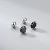 Helix auskarai Juodas 5mm