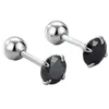 Helix auskarai Juodas 5mm