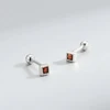 Helix auskarai Luxe Raudona