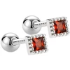 Helix auskarai Luxe Raudona