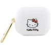 Hello Kitty HKAP23DKHSH AirPods Pro 2 (2022/2023) Dėklas baltos spalvos Silicone 3D Kitty Head