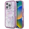 Hello Kitty HKHCP16XL50PPU Apple iPhone 16 Pro Max 6.9″ violetinės spalvos kietas dėklas Liquid Glitter 50TH Anni