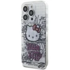 Hello Kitty HKHCP13XHDGPHT Apple iPhone 13 Pro Max 6.7″ baltos spalvos kietas dėklas IML Kitty On Bricks Graffiti