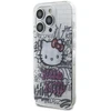 Hello Kitty HKHCP15XHDGPHT Apple iPhone 15 Pro Max 6.7″ baltos spalvos kietas dėklas IML Kitty On Bricks Graffiti