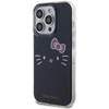 Hello Kitty HKHCP14LHKHLK Apple iPhone 14 Pro 6.1″ juodos spalvos kietas dėklas IML Kitty Face