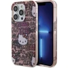 Hello Kitty HKHCP15LHDGPTP Apple iPhone 15 Pro 6.1″ rožinės spalvos kietas dėklas IML Tags Graffiti