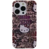 Hello Kitty HKHCP15LHDGPTP Apple iPhone 15 Pro 6.1″ rožinės spalvos kietas dėklas IML Tags Graffiti