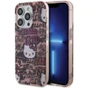 Hello Kitty HKHCP13LHDGPTP Apple iPhone 13 Pro/ 13 6.1″ rožinės spalvos kietas dėklas IML Tags Graffiti
