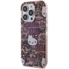 Hello Kitty HKHCP13XHDGPTP Apple iPhone 13 Pro Max 6.7″ rožinės spalvos kietas dėklas IML Tags Graffiti