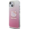 Hello Kitty HKHCP15SHDGKEP Apple iPhone 15 /14 / 13 6.1" rožinės spalvos kietas dėklas IML Gradient Electrop Kitty