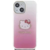 Hello Kitty HKHCP15SHDGKEP Apple iPhone 15 /14 / 13 6.1" rožinės spalvos kietas dėklas IML Gradient Electrop Kitty