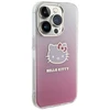 Hello Kitty HKHCP15XHDGKEP Apple iPhone 15 Pro Max 6.7″ rožinės spalvos kietas dėklas IML Gradient Electrop Kitty He