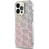 Hello Kitty HKHCP14LHCHPEP Apple iPhone 14 Pro 6.1″ rožinės spalvos kietas dėklas IML Gradient Electrop Crowded Kitty Head