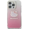 Hello Kitty HKHCP14LHDGKEP Apple iPhone 14 Pro 6.1″ rožinės spalvos kietas dėklas IML Gradient Electrop Kitty Head