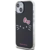 Hello Kitty HKHCP15SHKHLK Apple iPhone 15 /14 / 13 6.1″ juodos spalvos kietas dėklas IML Kitty Face